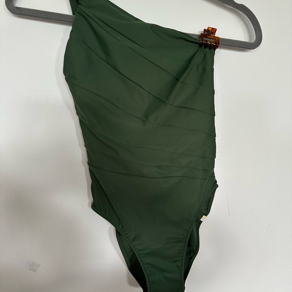 Summersalt Asymmetrical Green One-Piece Swimsuit